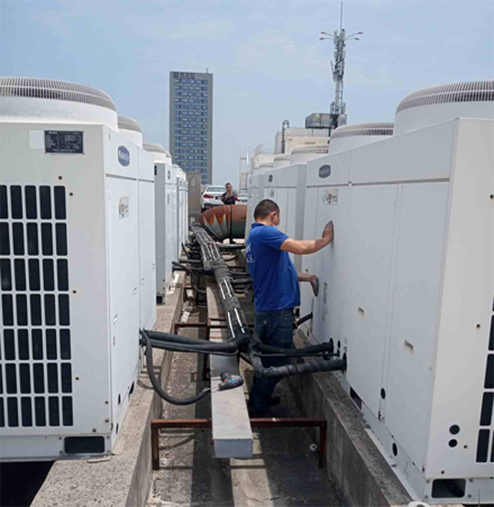 永德中央空调制热和不制冷系统维修方法